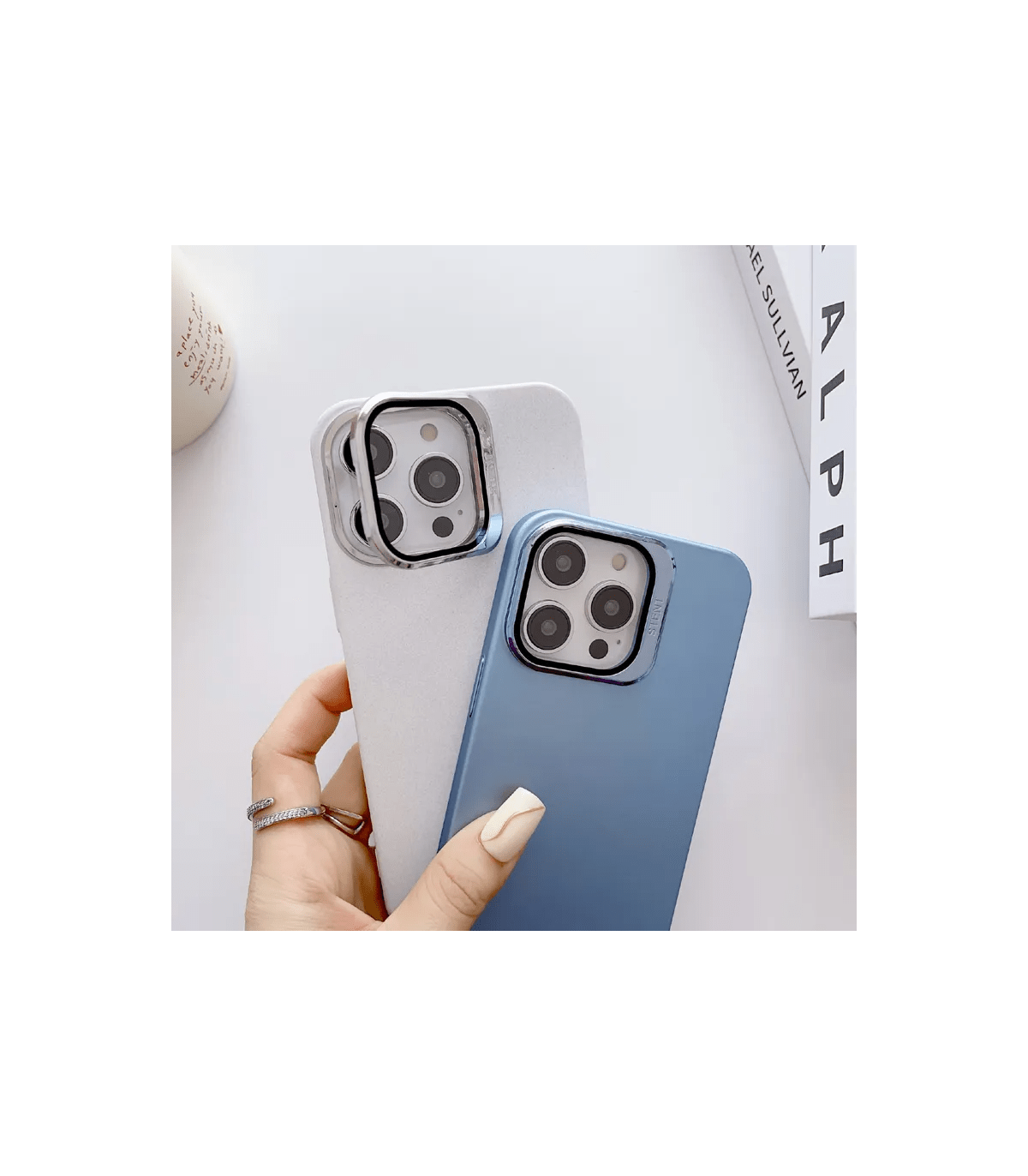 کاور مات رنگی ضدخش PVD استندشو آیفون Q SERIES